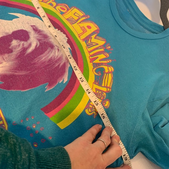 Size M Flaming Lips Blue Be Kind to Animals Short Sleeve Crew Neck Band T-Shirt - Picture 6 of 7